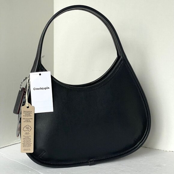 Coach Ergo Bag Sleepy Caterpillar Print Coachtopia Leather Black CQ827 Shoulder - Picture 2 of 10